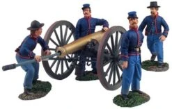 Britains Union Artillery Set No.3 "Make Ready"- 12 Pound Napoleon Gun And Four Man Crew