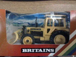 Britains Volvo 2654 Industrial Tractor With V Snowplow