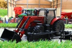 43082A1(w) WEATHERED BRITAINS MASSEY FERGUSON 6616 WITH FRONT LOADER AND ATTACHMENTS