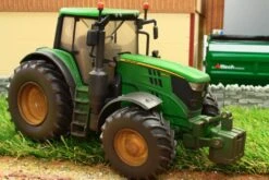 43150A1(w) WEATHERED BRITAINS JOHN DEERE 6195M TRACTOR -Britains 43150A1 WEATHERED BRITAINS JOHN DEERE 6195M TRACTOR PIC 4 979