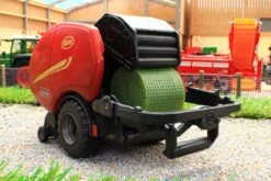 43221(w) WEATHERED BRITAINS VICON ROUND BALER AND WRAPPER -Britains 43221WEATHEREDBRITAINSVICONROUNDBALERANDWRAPPERPIC5