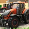 43273(w) Weathered Britains Valtra T254 Tractor In Metallic Orange -Britains 43273WEATHEREDBRITAINSVALTRATZ54TRACTORINMETALLICORANGEPIC1