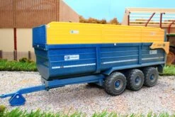 43284(W) Weathered Britains Kane Half-Pipe Triple Axle Silage Trailer - Dusty Effect! NEW! -Britains 43284 W WeatheredBritainsKaneHalf PipeTripleAxleSilageTrailerDustyEffectPic7
