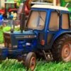 43308(W) Weathered Britains Ford 6600 2WD Tractor -Britains 43308 W WeatheredBritainsFord66002WDTractorPic1