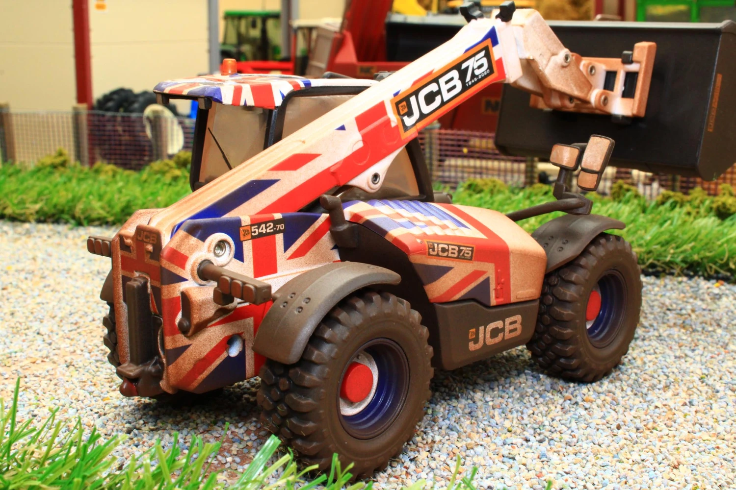 43317(W) Weathered Britains Limited Edition JCB Agri-Pro Loadall 75th Anniversary Union Jack Model NEW! 3 43317(W) Weathered Britains Limited Edition JCB Agri-Pro Loadall 75th Anniversary Union Jack Model NEW!
