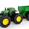 47353 Britains Pre-School John Deere Tractor And Wagon With Light And Sound -Britains 47353BritainsPre SchoolJohnDeereTractorandWagonwithLightandSoundPic1