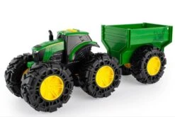 47353 Britains Pre-School John Deere Tractor And Wagon With Light And Sound