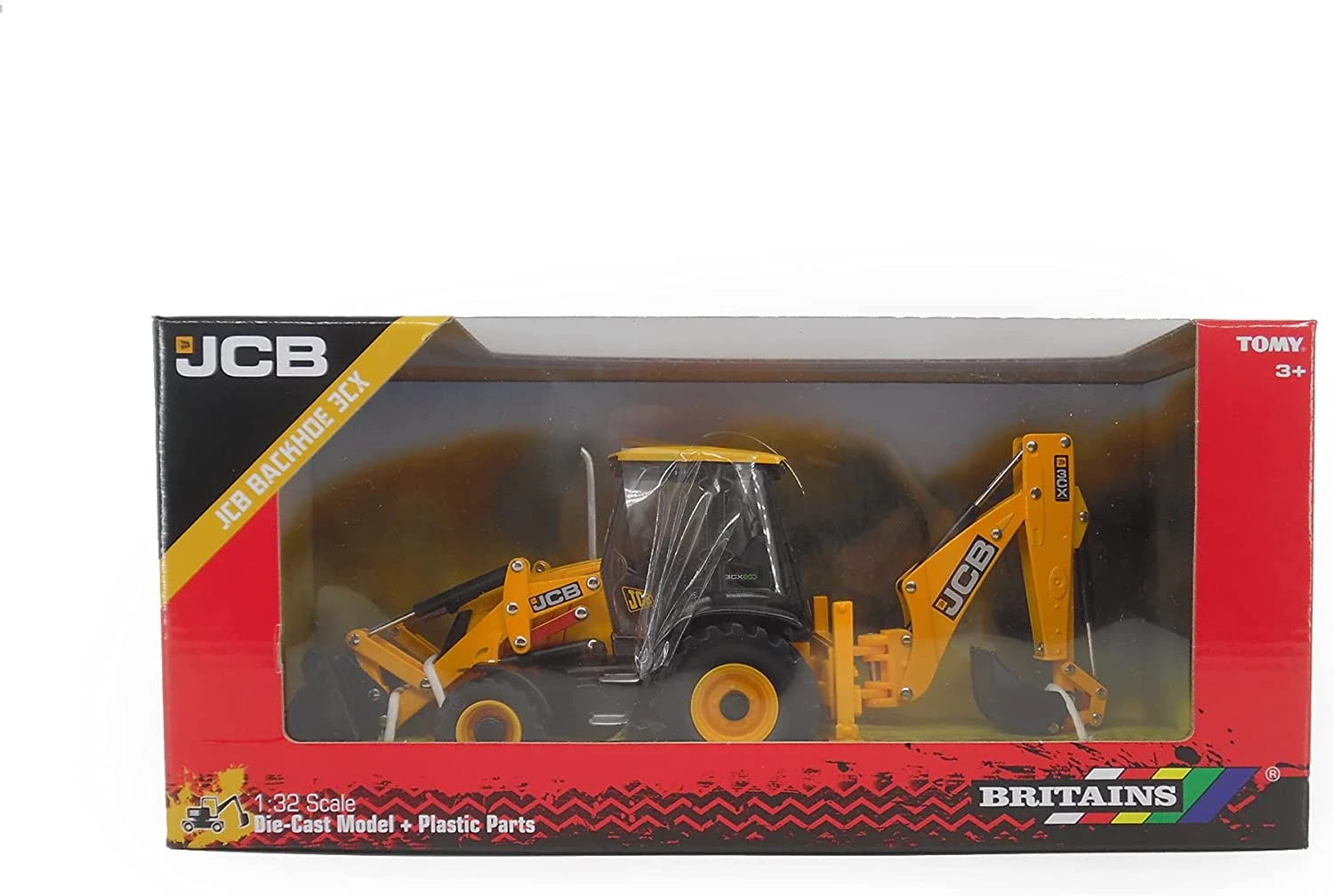 Britains 1:32 JCB 3CX Backhoe Loader, Collectable Farm Set Toy Tractors For Children, Tractor Toy Compatible With All 1:32 Scale Authentic Farm Toys, Suitable For Collectors & Children From 3 Years 6 Britains 1:32 JCB 3CX Backhoe Loader, Collectable Farm Set Toy Tractors For Children, Tractor Toy Compatible With All 1:32 Scale Authentic Farm Toys, Suitable For Collectors & Children From 3 Years - Image 4