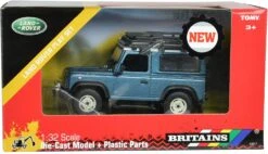 Britains 1: 32 Land Rover Defender Blue With Roof Rack & Winch - Collectable Farm Vehicle 4x4 Car Toy - Suitable From 3 Years -Britains 71l3fk03bML. AC SL1500