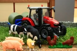 MS-43205 Britains Build Your Farm Set Inc Massey Ferguson 5612 Tractor, Bale Carrier, Cows, Pigs, Sheep, Chickens -Britains B43205 BRITAINS BUILD YOUR FARM SET INC MASSEY FERGUSON TRACTOR BALE CARRIER COWS PIGS SHEEP CHICKENS PIC 6 642f7bfc e956 41d5 83e1 db5e3a5c416f